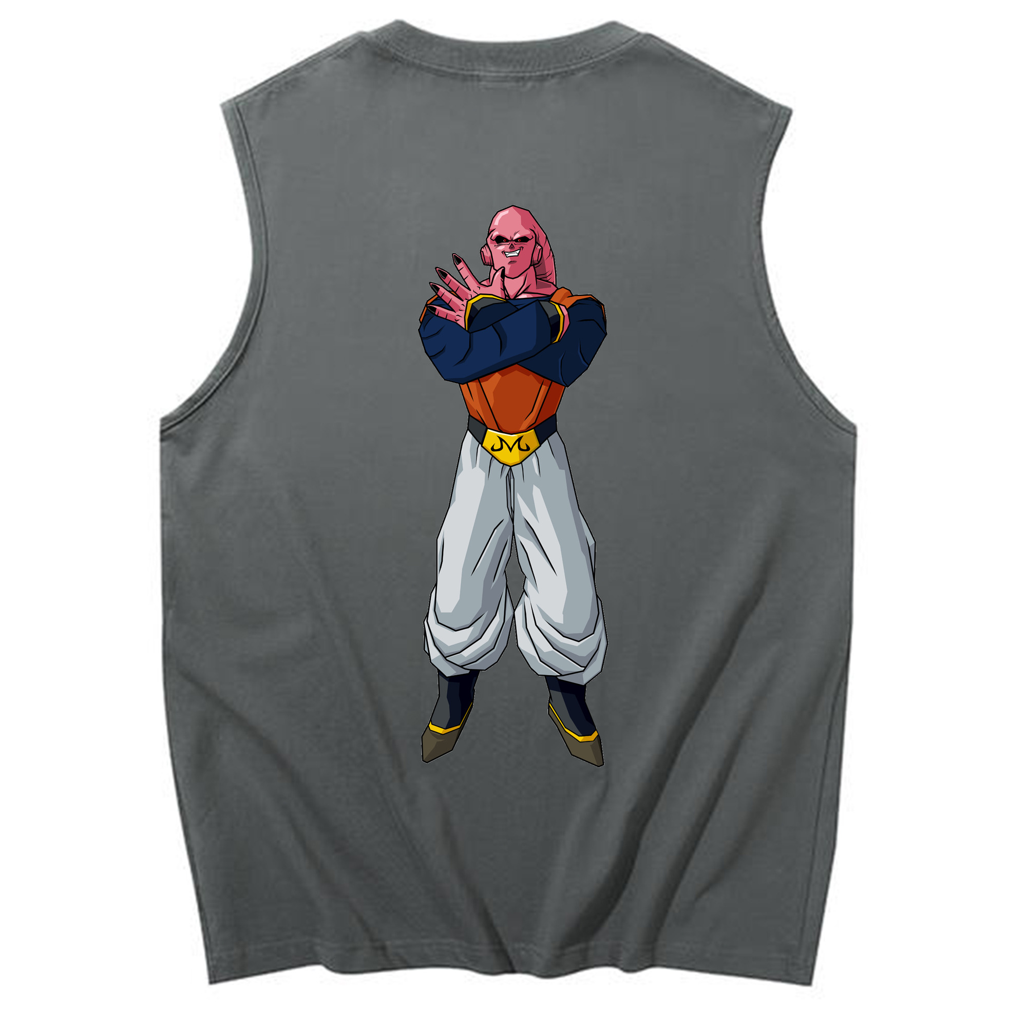 （画像用） ドラゴンボール 魔人ブウ DRAGON BALL Majin Buu コットン100％タンクトップ（背面プリント）